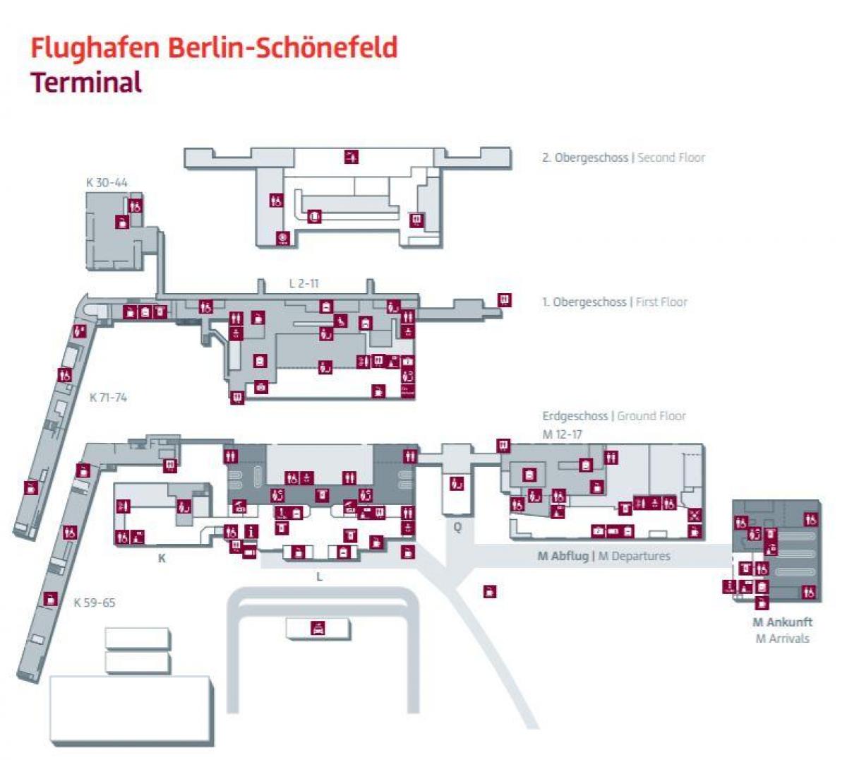 柏林sxf机场的地图