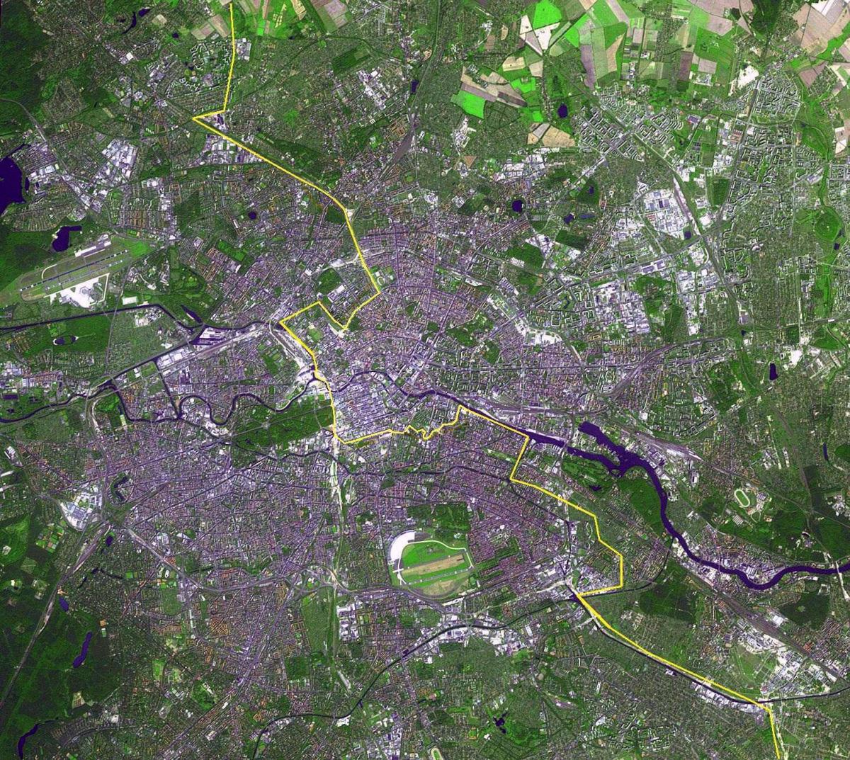 柏林地图的卫星