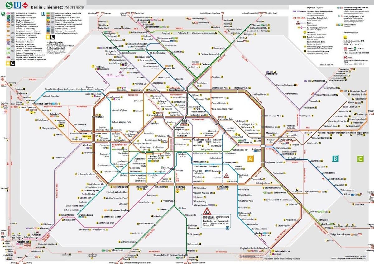 bvg u bahn的地图