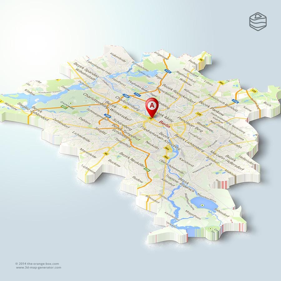 柏林地图的3d