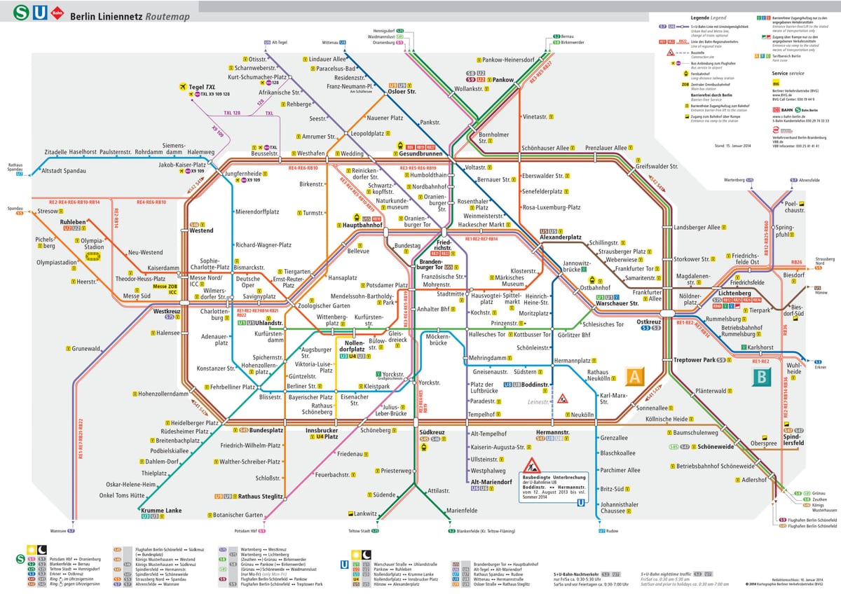 地图柏林u bahn