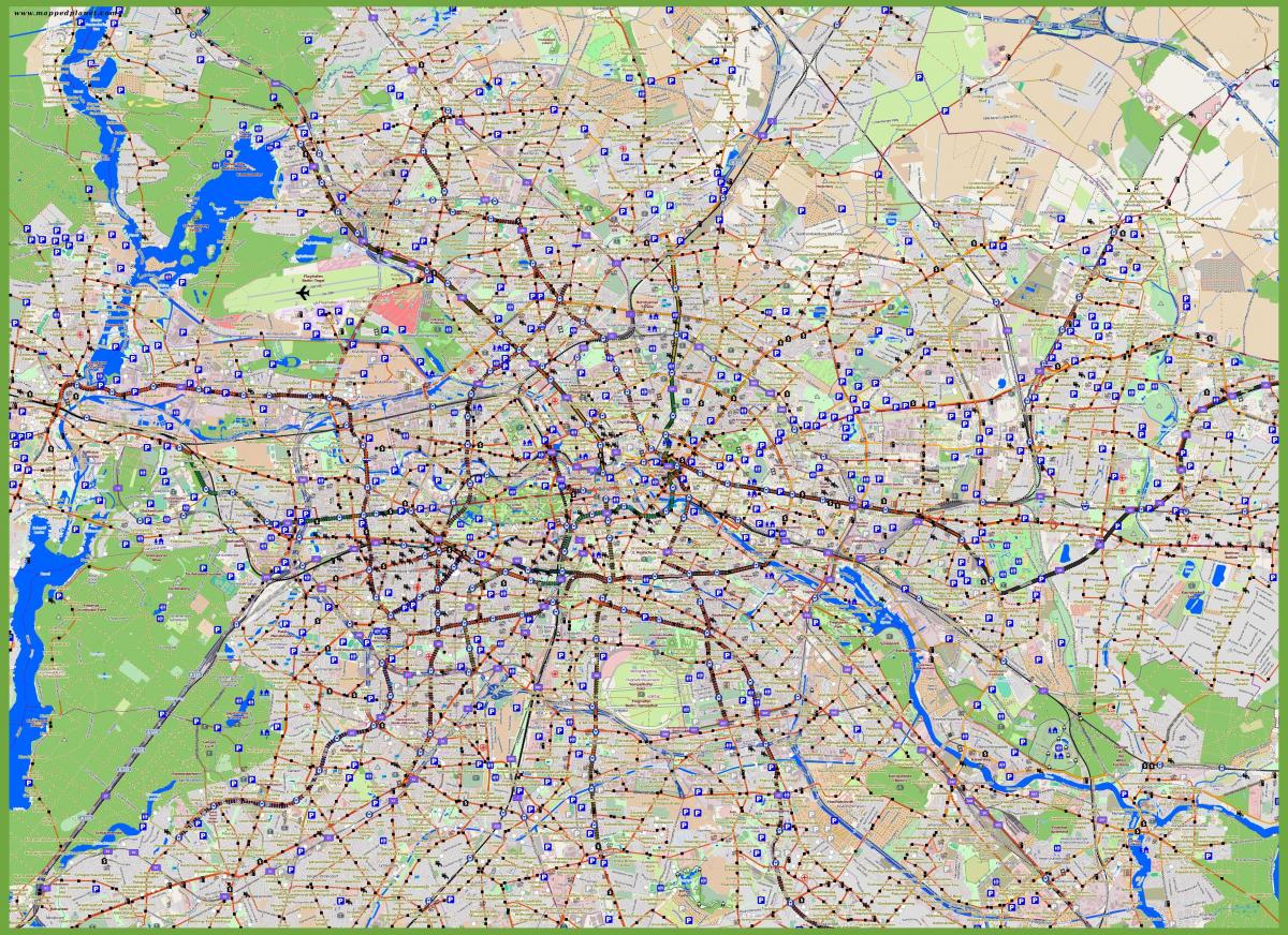 柏林停车区的地图