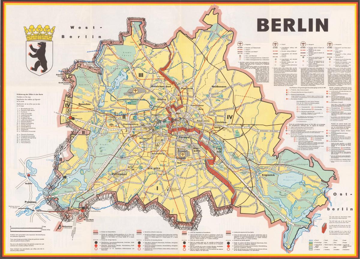 地的柏林墙的路线
