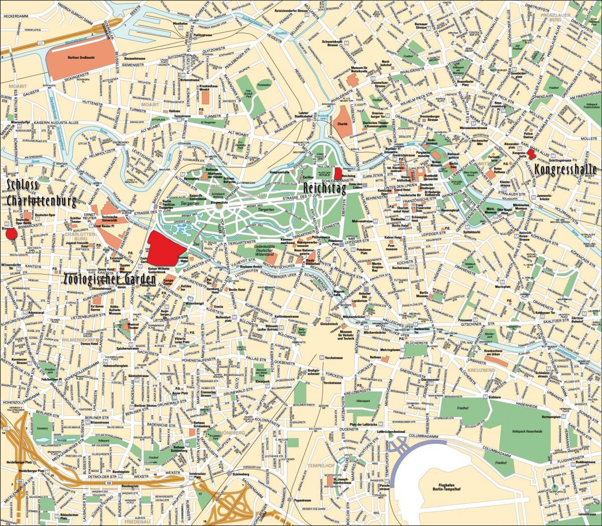 柏林市中心地图