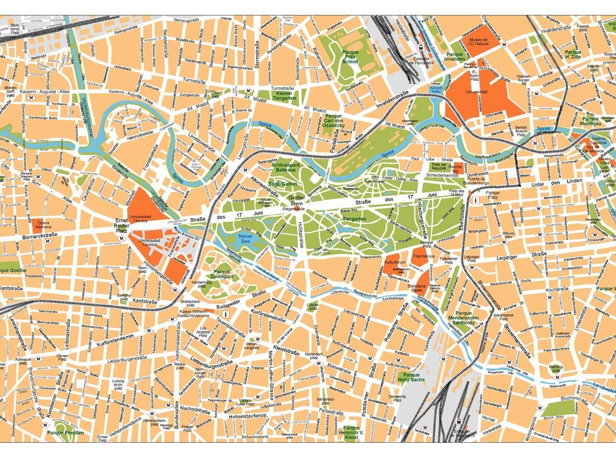 柏林中心区地图