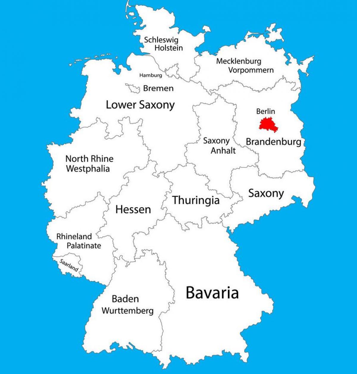 地图德国表示柏林