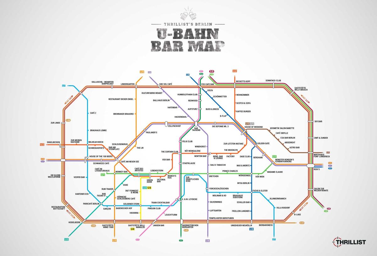 最好的酒吧在柏林地图