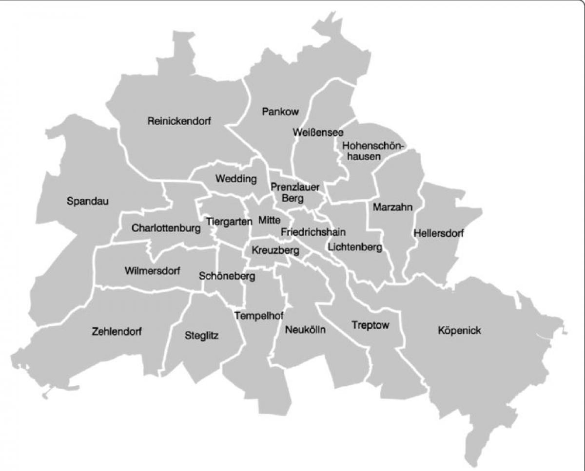 柏林的街区地图