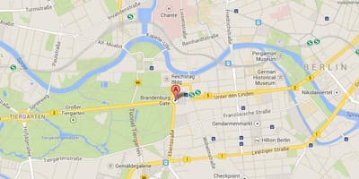 地图勃兰登堡门柏林