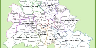 柏林地区的地图
