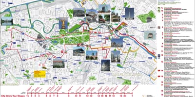 柏林跳上跳下巴士地图