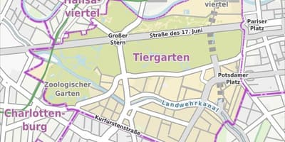 地图柏林tiergarten