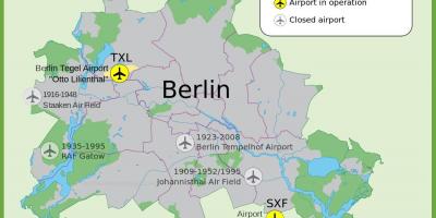 Tempelhof机场的地图