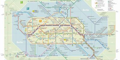 柏林u und s bahn的地图