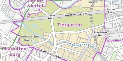 地图柏林tiergarten