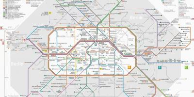 柏林公共交通地图