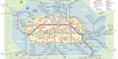 柏林的公共交通地图