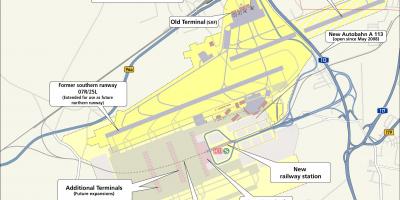 柏林舍讷费尔德机场的地图